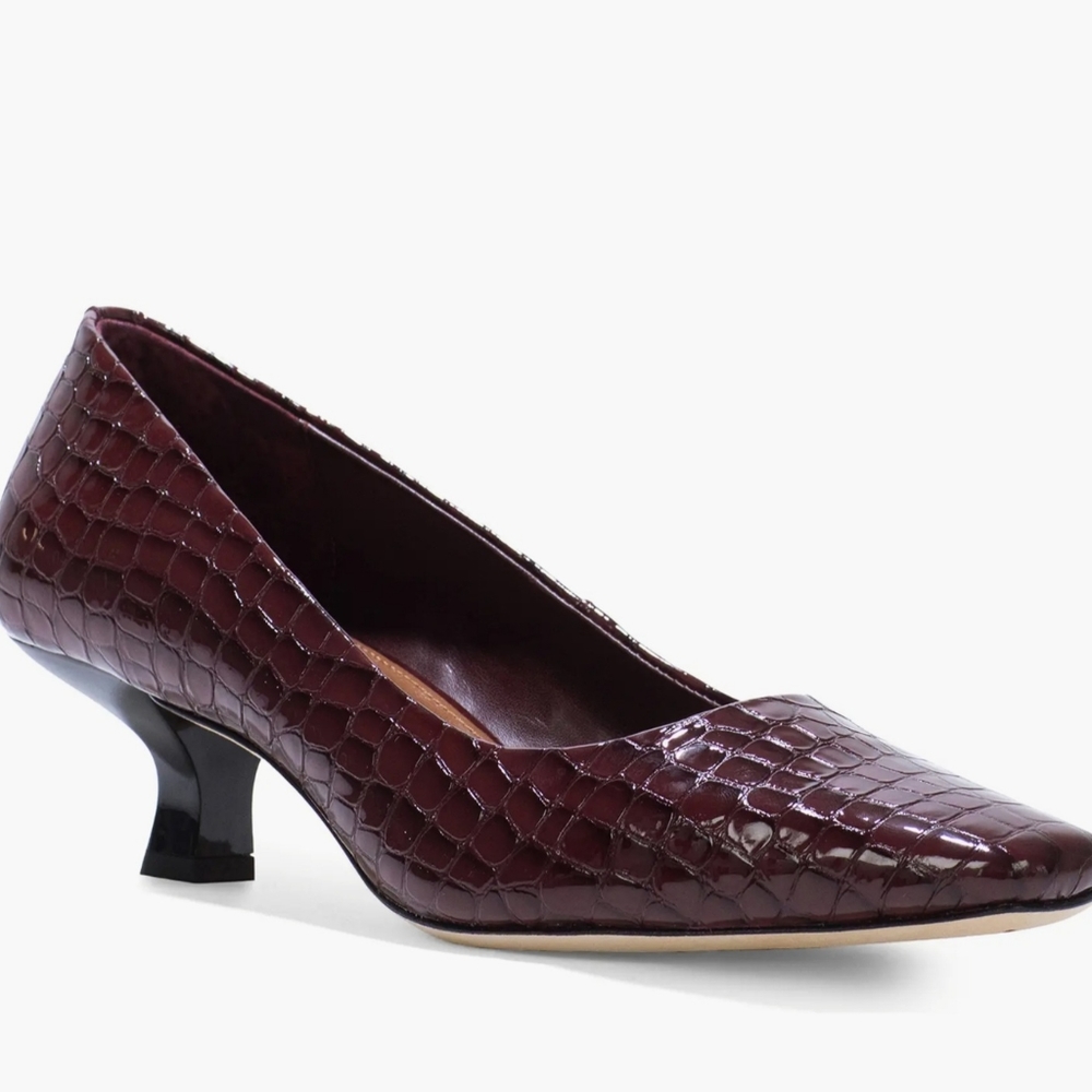 Croc Embossed Pump